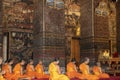 Monks praying