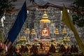 Monks praying for Vesak Day