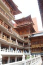 Monks Robes Haniging to Dry in a Chinese Temple Royalty Free Stock Photo