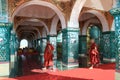 The monks in Sutaungpyei Pagoda at Mandalay Hill