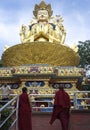 Monks at Swayambhunath Temple