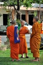 Monks talking to each other