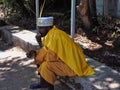 LAKE TANA, ETIOPIE, APRIL 21th.2019, Monks at Tana Haik Eysus United monastery,April 21th. 2019, Lake Tana, Etiopia