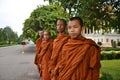 Monks tour the Royal Palace in Phnom Penh, Cambodia Royalty Free Stock Photo