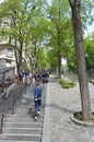 Monmartre stairs, famous steps Monmartre