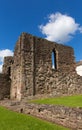 Monmouth castle Wales uk ruins of historic Welsh tourist attraction Wye Valley Royalty Free Stock Photo