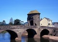 Monnow bridge, Monmounth, Wales. Royalty Free Stock Photo