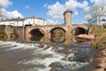 Monnow bridge Monmouth Wales uk historic tourist attraction Wye Valley Royalty Free Stock Photo