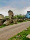 Roadside by the bridge Royalty Free Stock Photo