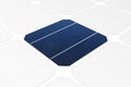 Mono-crystalline solar cell against a drawing Royalty Free Stock Photo