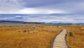 Mono Lake Boardwalk to the Sea Royalty Free Stock Photo