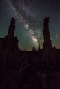 Mono Lake at Night Milky Way California Landscapes Royalty Free Stock Photo