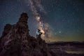 Mono Lake at Night Milky Way California Landscapes Royalty Free Stock Photo