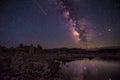 Mono Lake at Night Milky Way California Landscapes Royalty Free Stock Photo