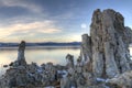 Mono Lake and the rising moon Royalty Free Stock Photo