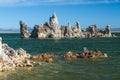 Mono Lake, a saline soda lake in Mono County, California