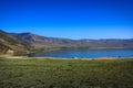 Wide angle view of Mono Lake in Sierra Nevada of California Royalty Free Stock Photo