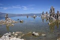 Mono Lake Tufa Formations with reflections Royalty Free Stock Photo