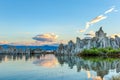 Mono lake tufa formations Royalty Free Stock Photo