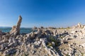 Mono Lake with tufa rock in Mono County, California, USA Royalty Free Stock Photo