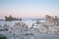 Mono Lake with tufa rock at sunset in Mono County, California, USA Royalty Free Stock Photo