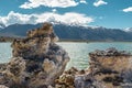 Mono Lake Tufa State Reserve, California. Mono Lake is one of the Oldest Lakes in North America Royalty Free Stock Photo