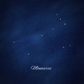 Monoceros constellation, Cluster of stars, Unicorn constellation Royalty Free Stock Photo