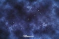 Monoceros star constellation, Brightest Stars, Unicorn constellation Royalty Free Stock Photo