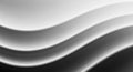 Monochromatic Abstract Background with Smooth Gray and White Wavy Curves and Subtle Light and Shadow Play Royalty Free Stock Photo
