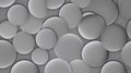 monochromatic abstract gray circle background