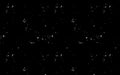 Monochromatic black and white illustration of shards, pieces, stars or particles in deep dark space. Royalty Free Stock Photo