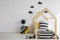 Monochromatic decoration of kid room