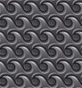 Monochromatic decorative abstract waterwaves Royalty Free Stock Photo