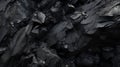 Monochromatic Expressionism: Captivating Black Rocks With Grainy Texture Royalty Free Stock Photo