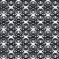 Monochromatic geometric decorative pattern, black rhombic background.