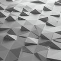 Monochromatic geometric pattern featuring an array of 3D pyramidal shapes Royalty Free Stock Photo