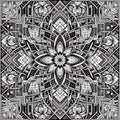 Monochromatic Geometric Pattern A pattern using a single color w Royalty Free Stock Photo