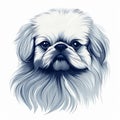 Monochromatic Graphic Design: Charming Illustrations Of A Shih Tzu