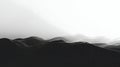 Monochromatic Hillscape: A Study in Light and Shadow Royalty Free Stock Photo