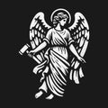 Angel of Justice - A Symbol of Divine Retribution and Balance Royalty Free Stock Photo