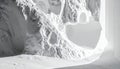 Monochromatic Majesty: The Swirling Textures of Ice Royalty Free Stock Photo