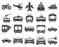 Pixel transport icons