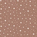 Monochromatic Polka Dots Seamless Pattern Background Royalty Free Stock Photo
