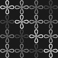 A monochromatic seamless pattern with the Virtue knot (a Chinese knot)