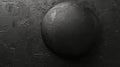 Monochromatic sphere, an abstract exploration of light and shadow in black white photography Royalty Free Stock Photo