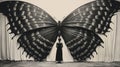 Monochromatic Symmetry: The Butterfly - A Film Still By Robert Beedleman