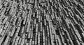 Monochromatic Textured Surface of Interlocking Rectangular Blocks background pattern Royalty Free Stock Photo