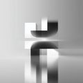 A mesmerizing abstract black and white composition presents various geometric shapes in a state of dynamic blur, Royalty Free Stock Photo