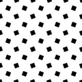 Monochrome abstract seamless geometric square pattern - vector background design Royalty Free Stock Photo