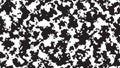 Monochrome abstract spots seamless vector pattern. Black ink art blots on a white background. Royalty Free Stock Photo